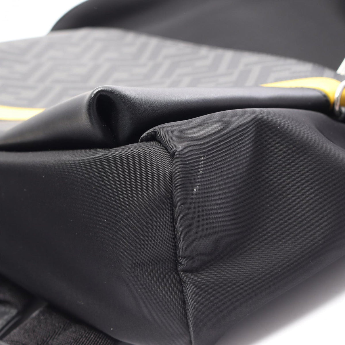 Fendi Zucca Coated Canvas and Nylon Diagonal Backpack