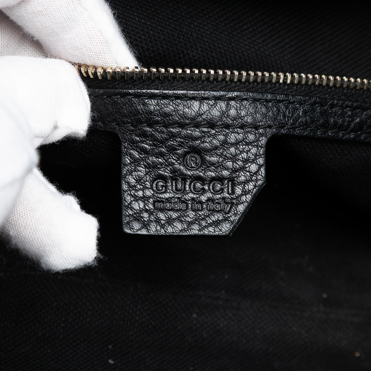 Gucci Tall Leather Bamboo Shopper Tote