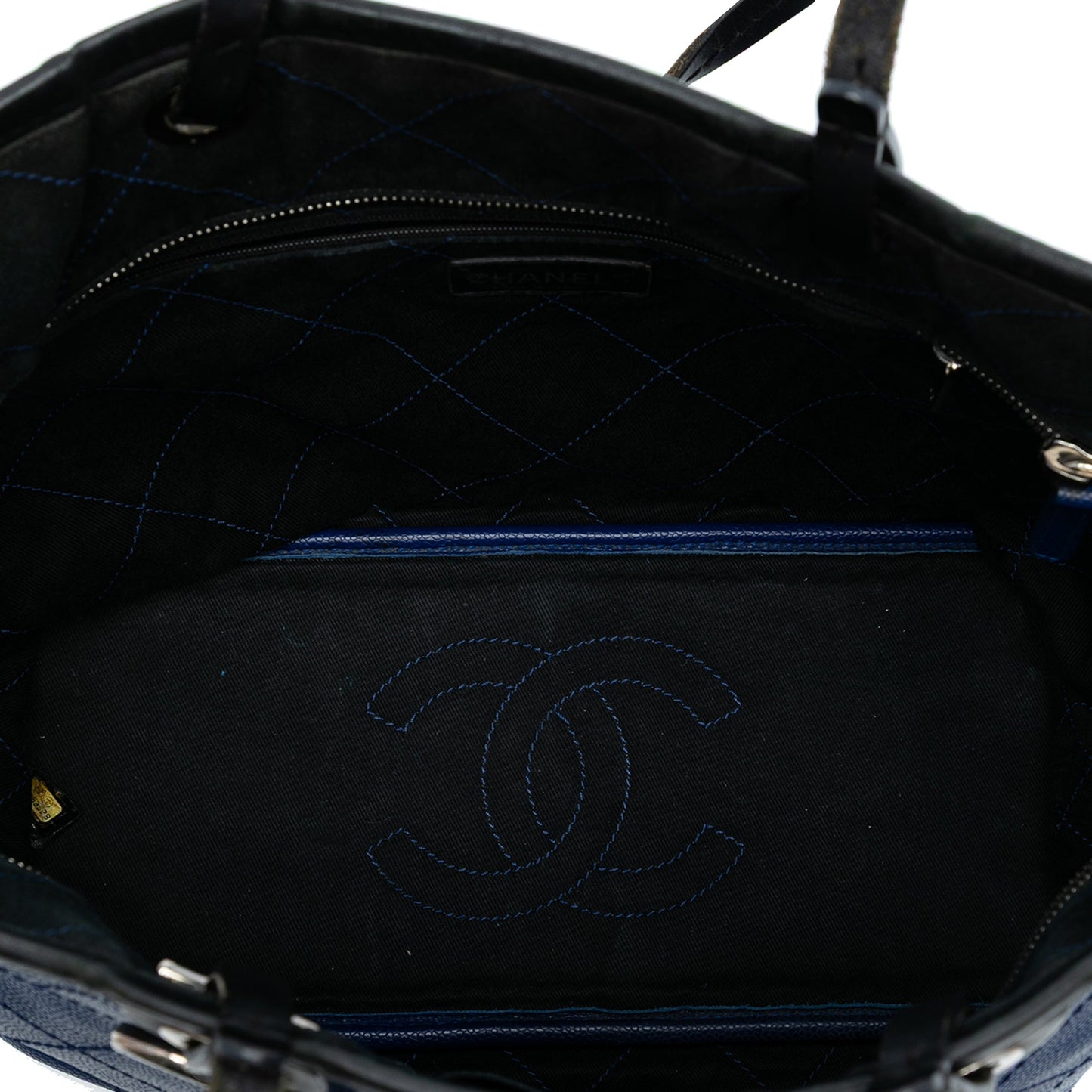 Chanel Quilted Caviar Shopping Fever Tote