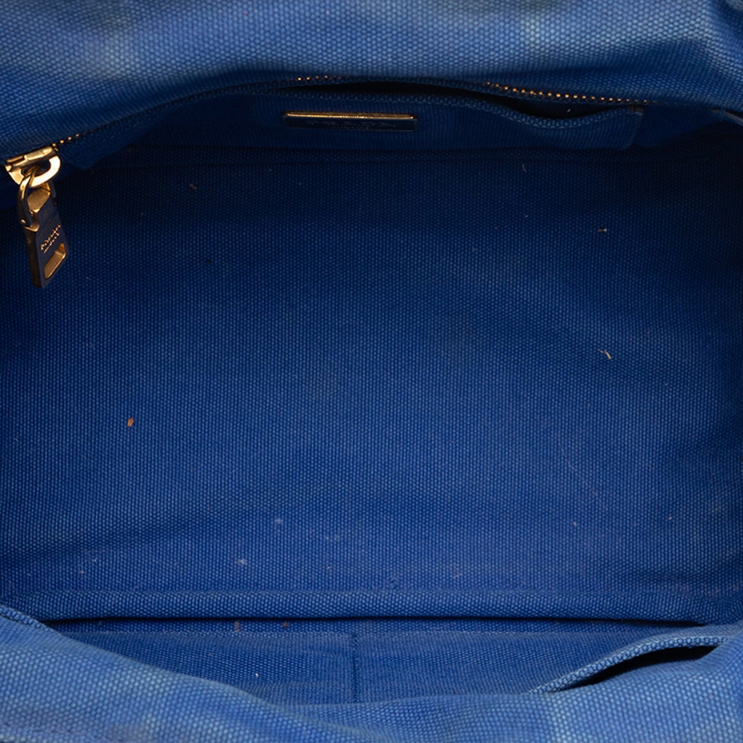 Prada Small Bicolor Canvas Canapa Logo Satchel
