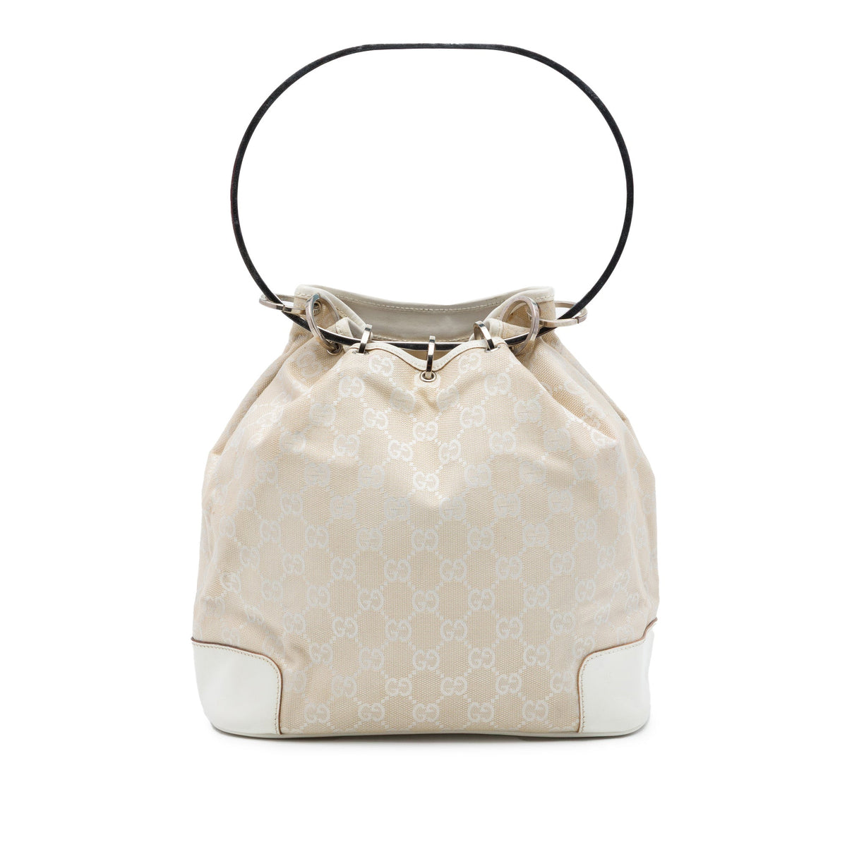 Gucci GG Canvas Resin Hoop Handle Bag