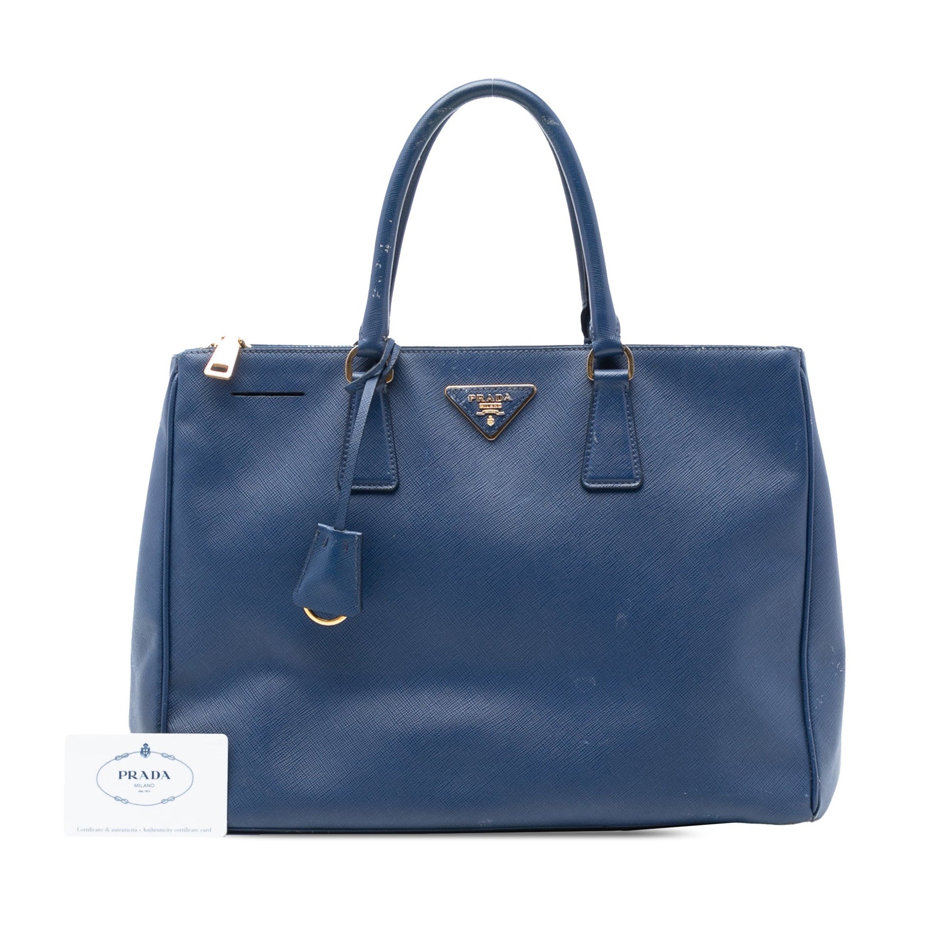 Prada Large Saffiano Lux Galleria Double Zip Tote