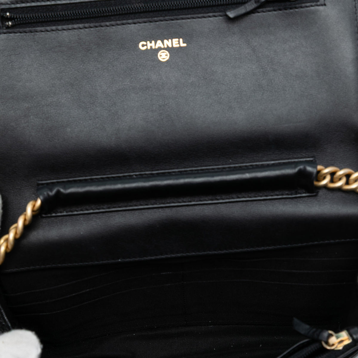 Chanel Quilted Caviar Boy Wallet on Chain