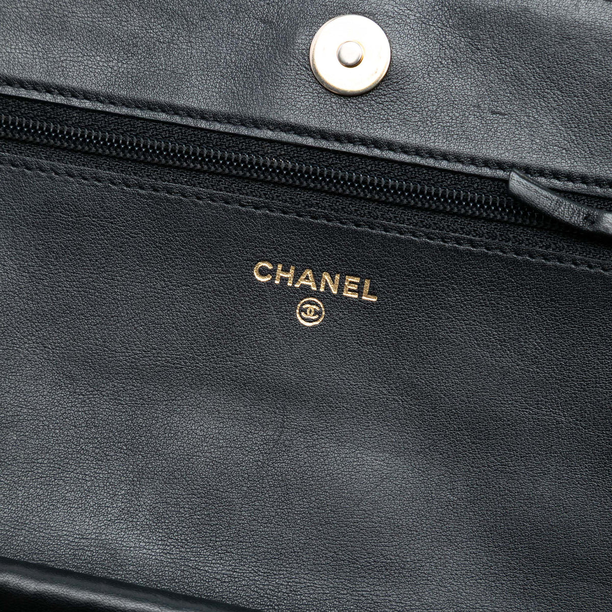 Chanel Quilted Caviar Boy Wallet on Chain