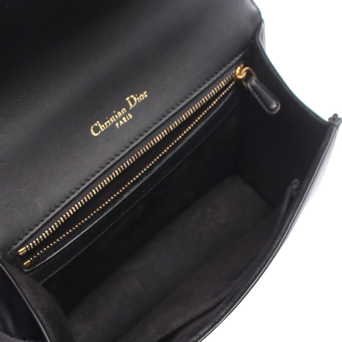 Dior Small Lambskin Studded Diorama Flap