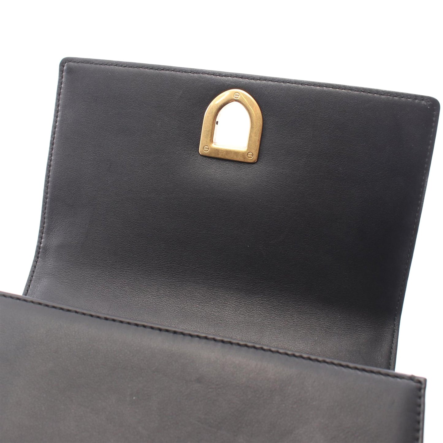 Dior Small Lambskin Studded Diorama Flap