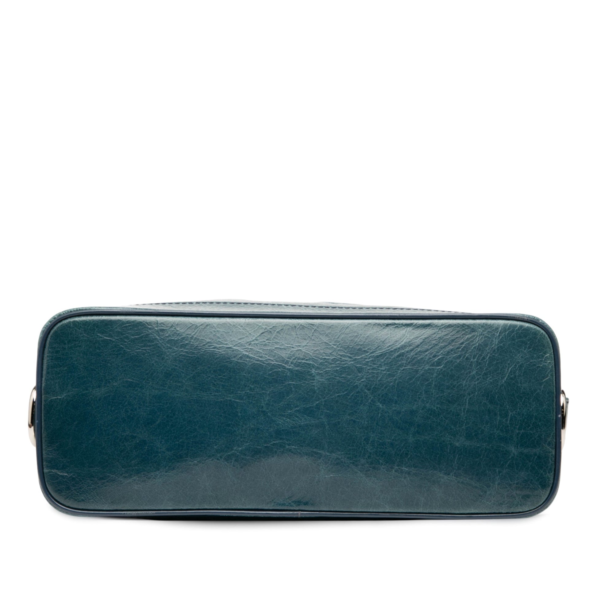 Celine Crinkled Patent Macadam Shoulder Bag