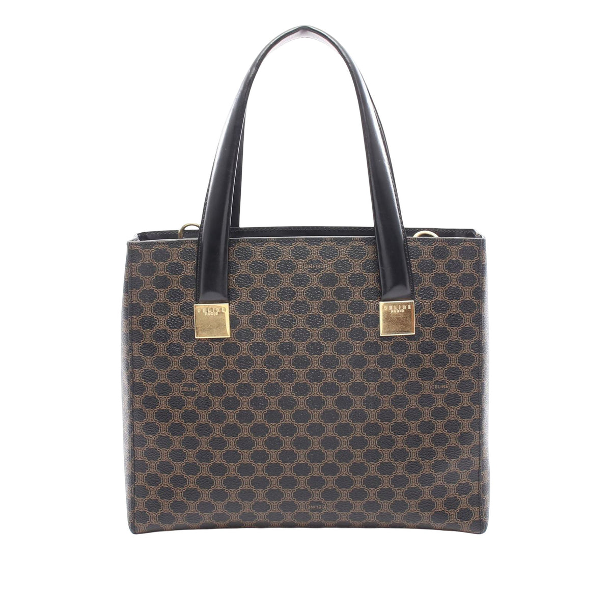 Celine Macadam Coated Canvas Handbag