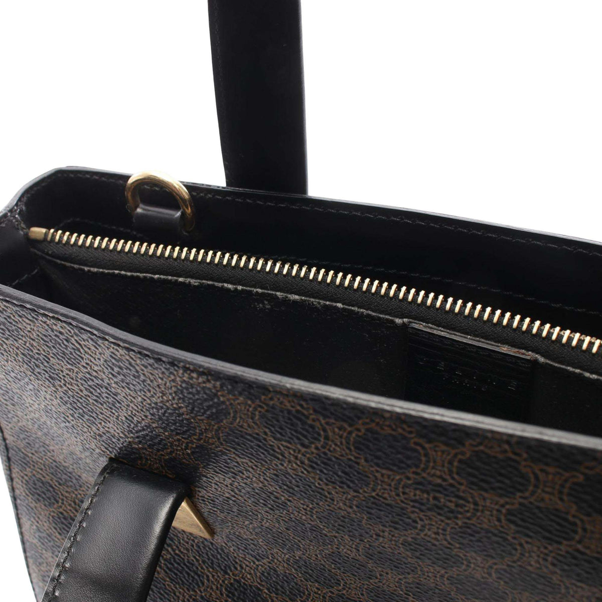 Celine Macadam Coated Canvas Handbag