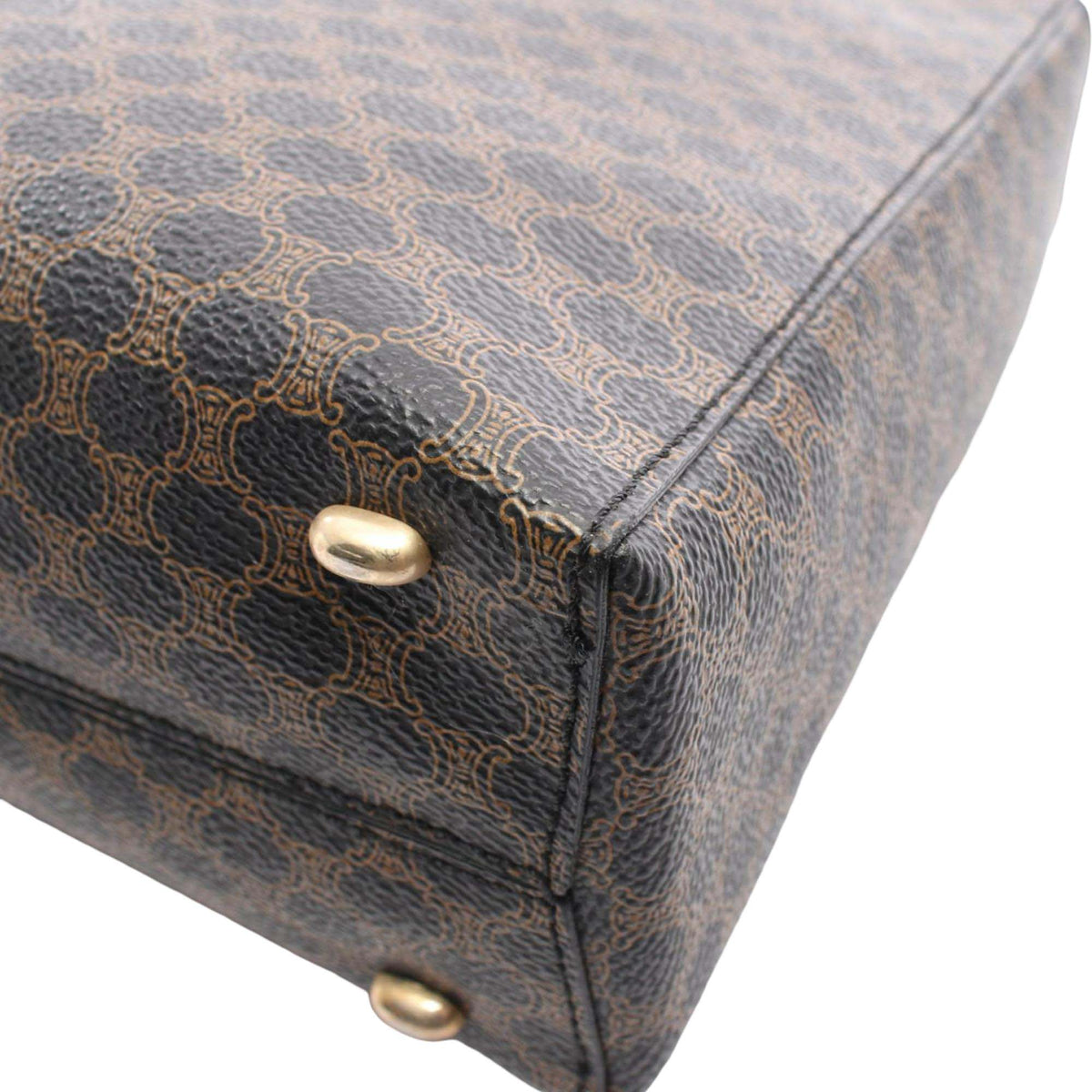 Celine Macadam Coated Canvas Handbag