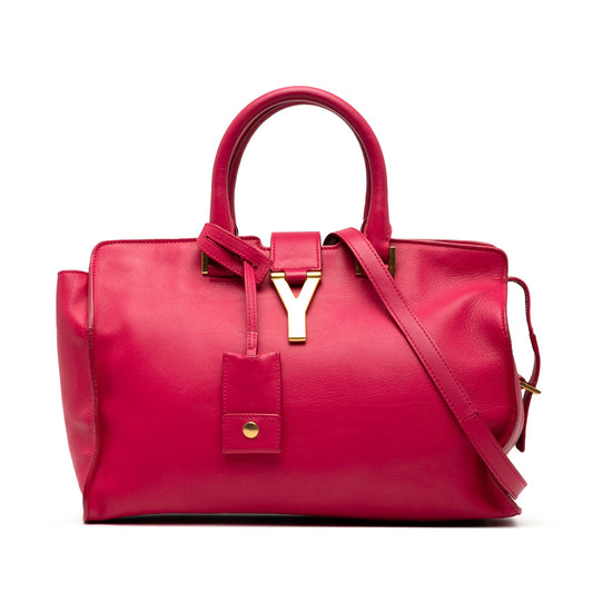 Saint Laurent Small Leather Classic Y Cabas Satchel