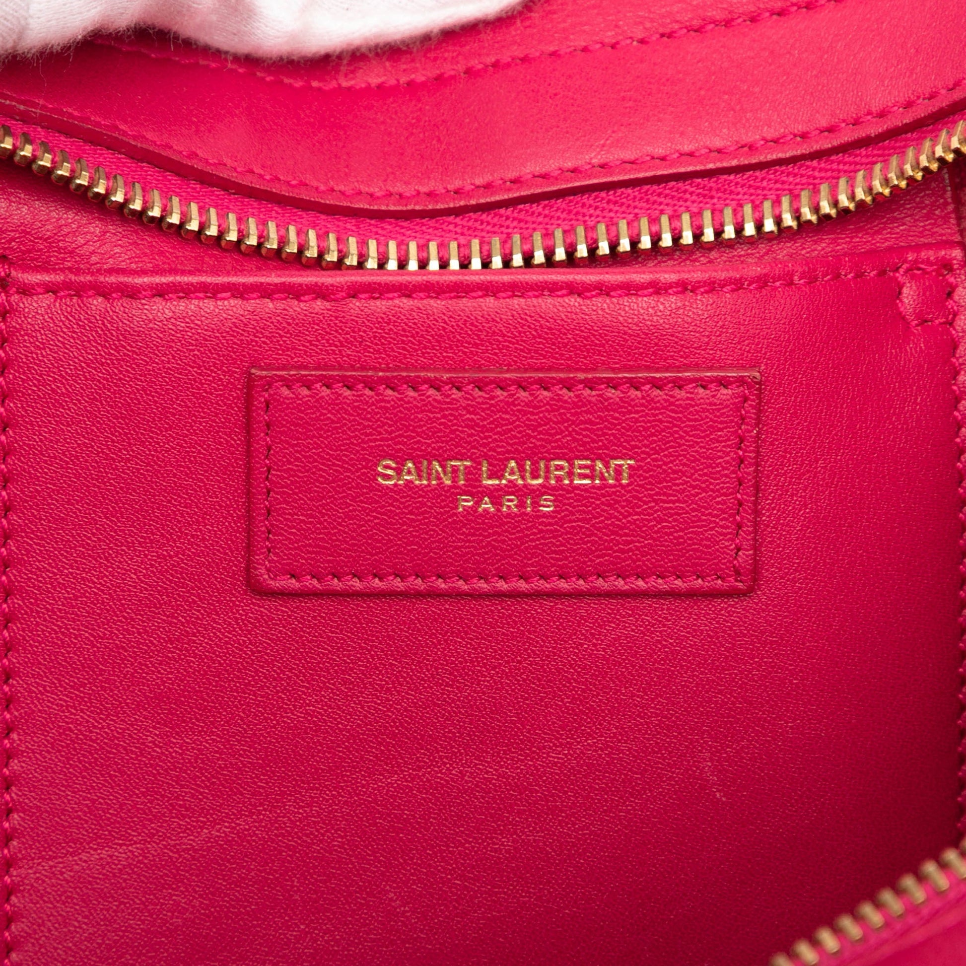 Saint Laurent Small Leather Classic Y Cabas Satchel