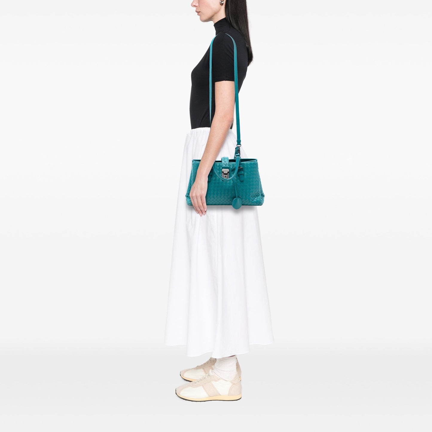 Bottega Veneta Small Nappa Intrecciato Roma Satchel