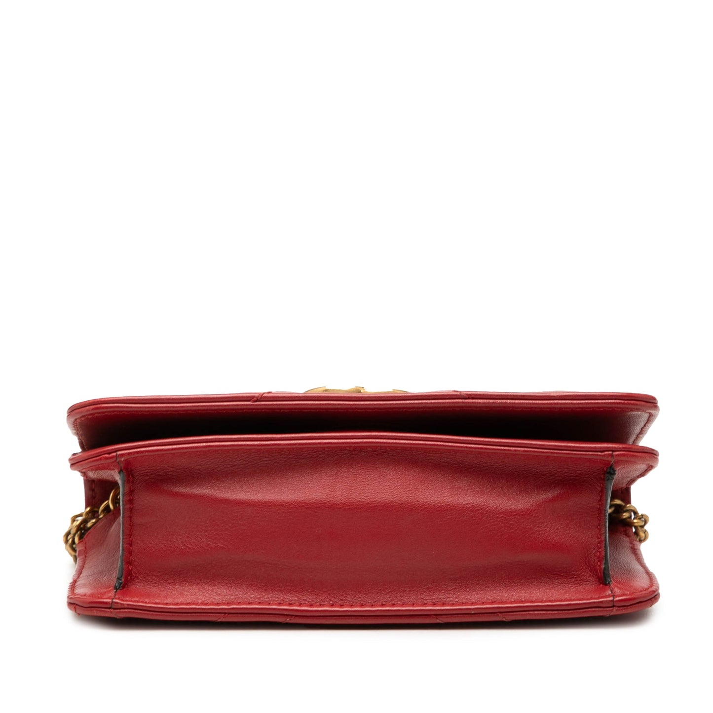 Gucci Mini GG Marmont Matelasse Calfskin Wallet On Chain