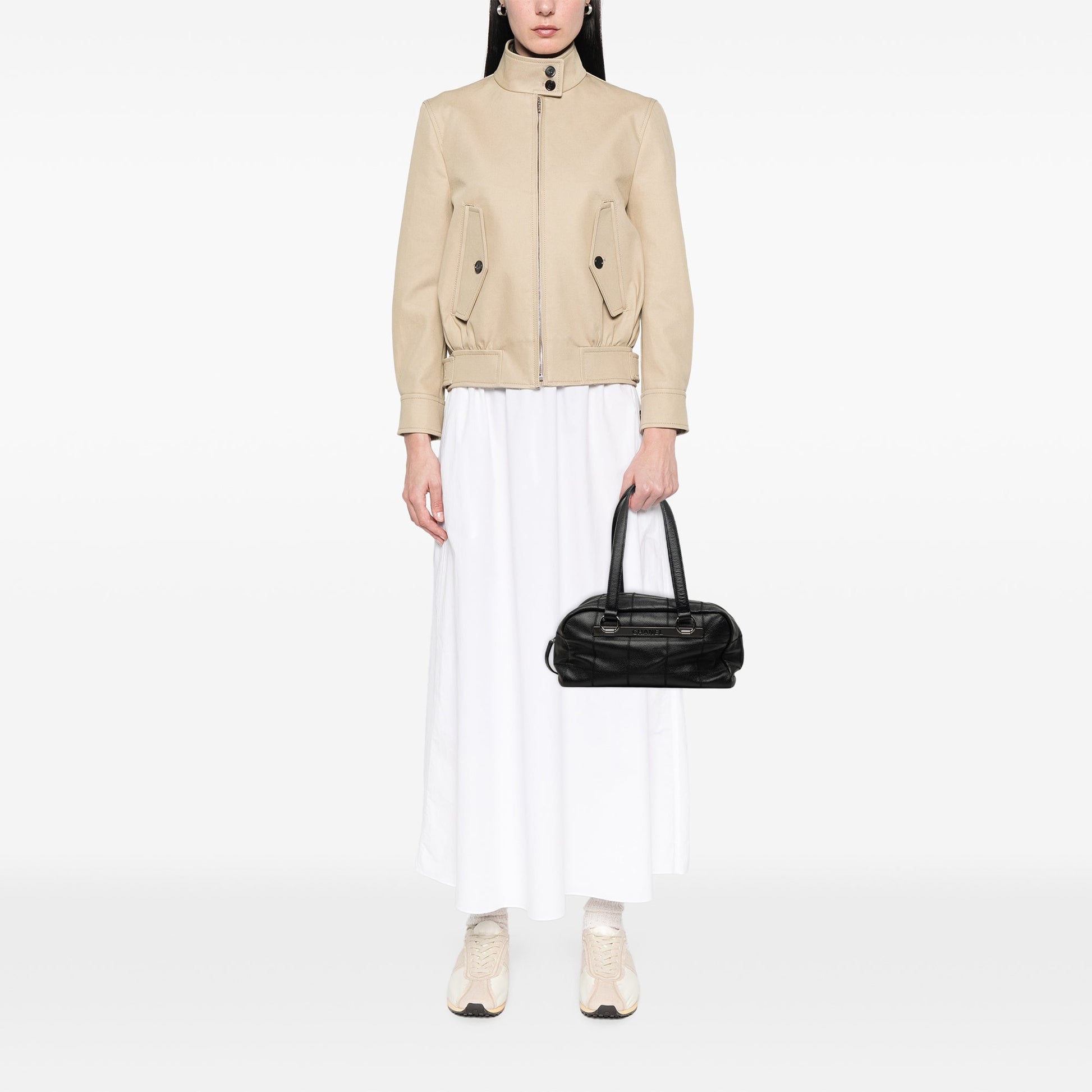 Chanel Chocolate Bar Caviar Shoulder Bag