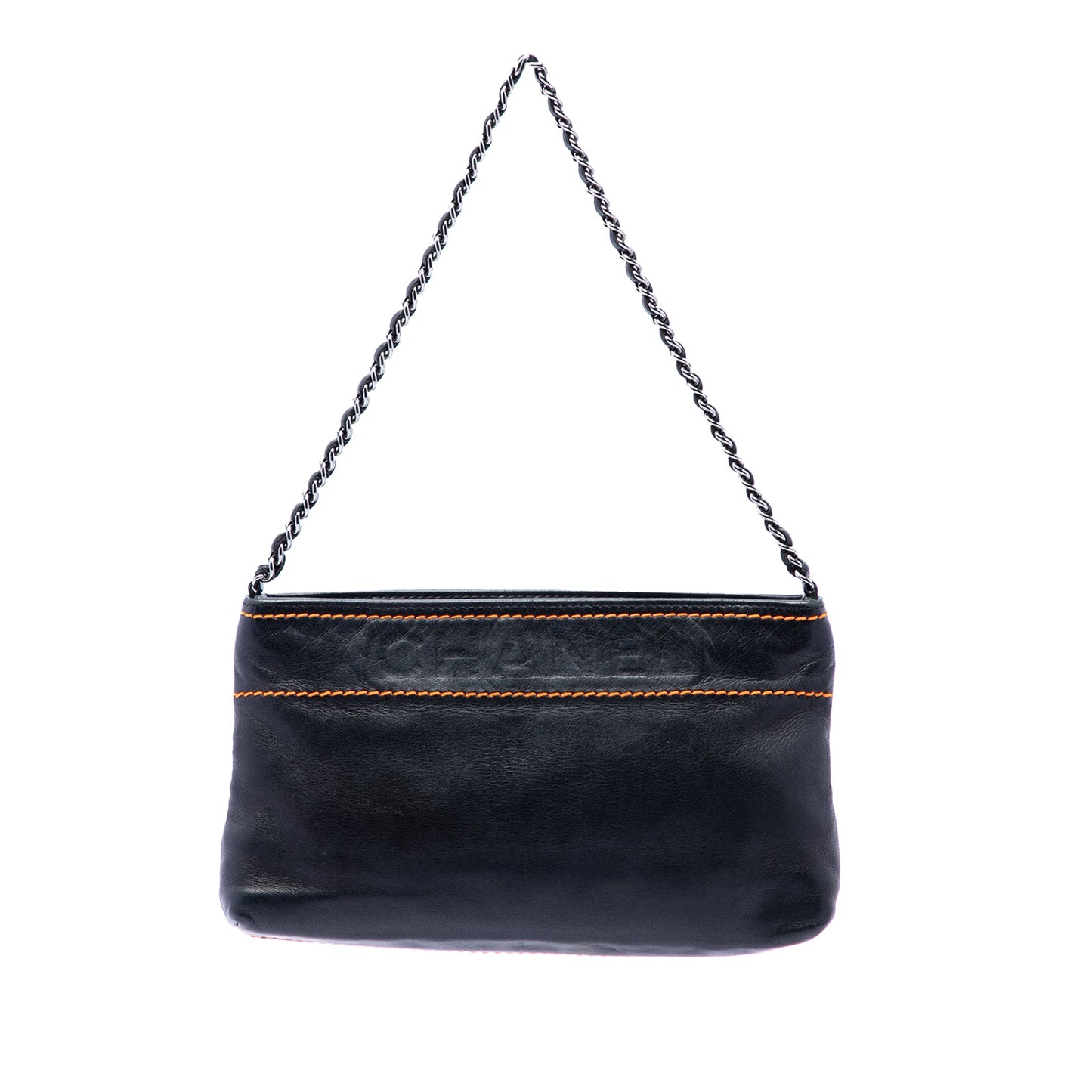 Chanel Lambskin LAX Chain Pochette