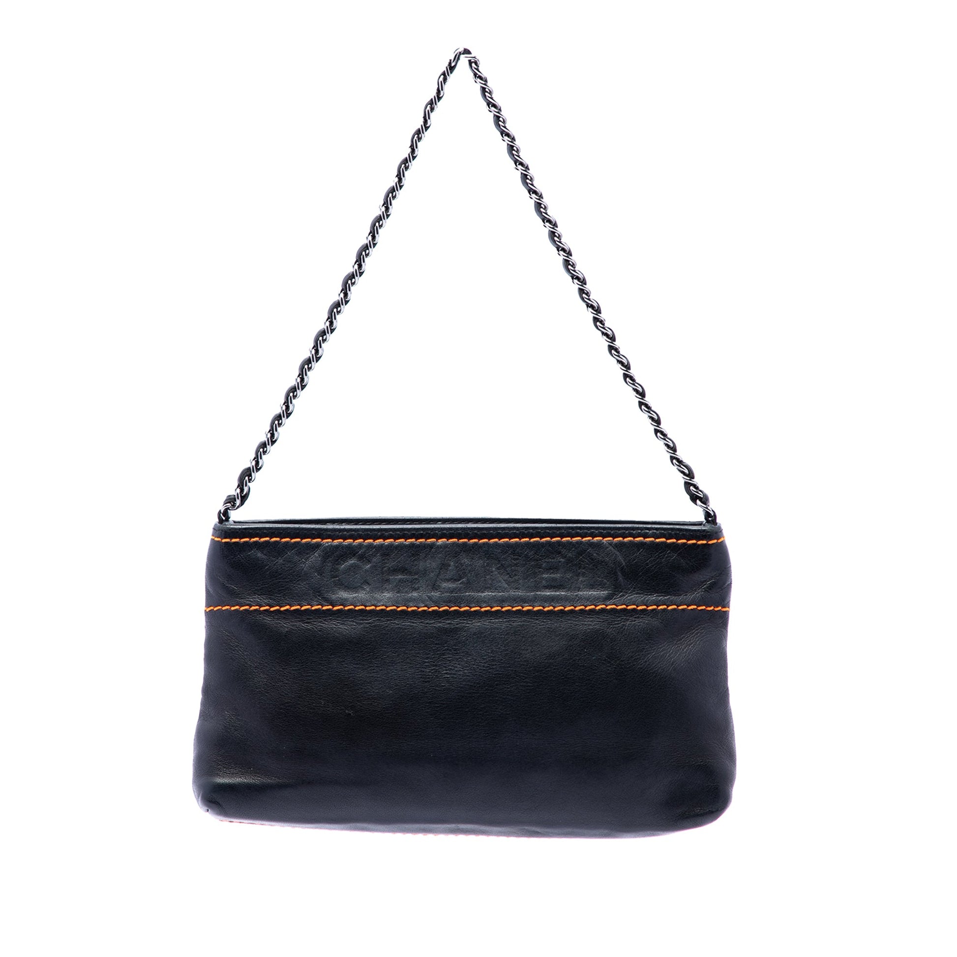 Chanel Lambskin LAX Chain Pochette