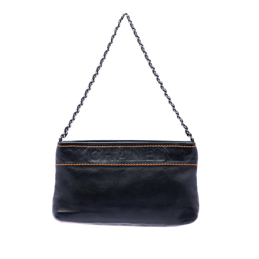 Chanel Lambskin LAX Chain Pochette