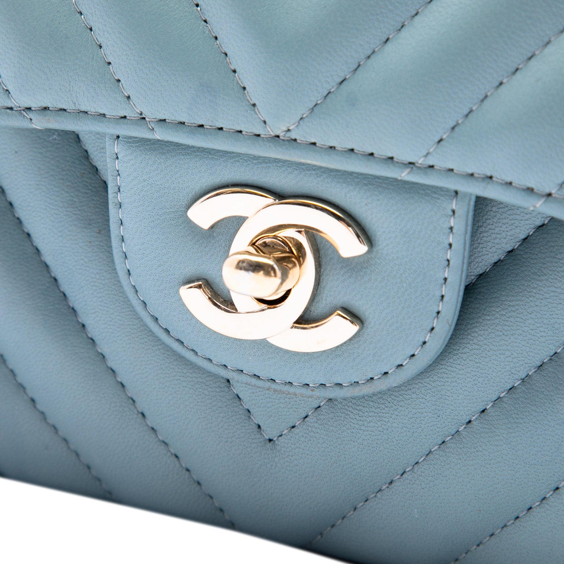 Chanel Small Classic Chevron Lambskin Double Flap