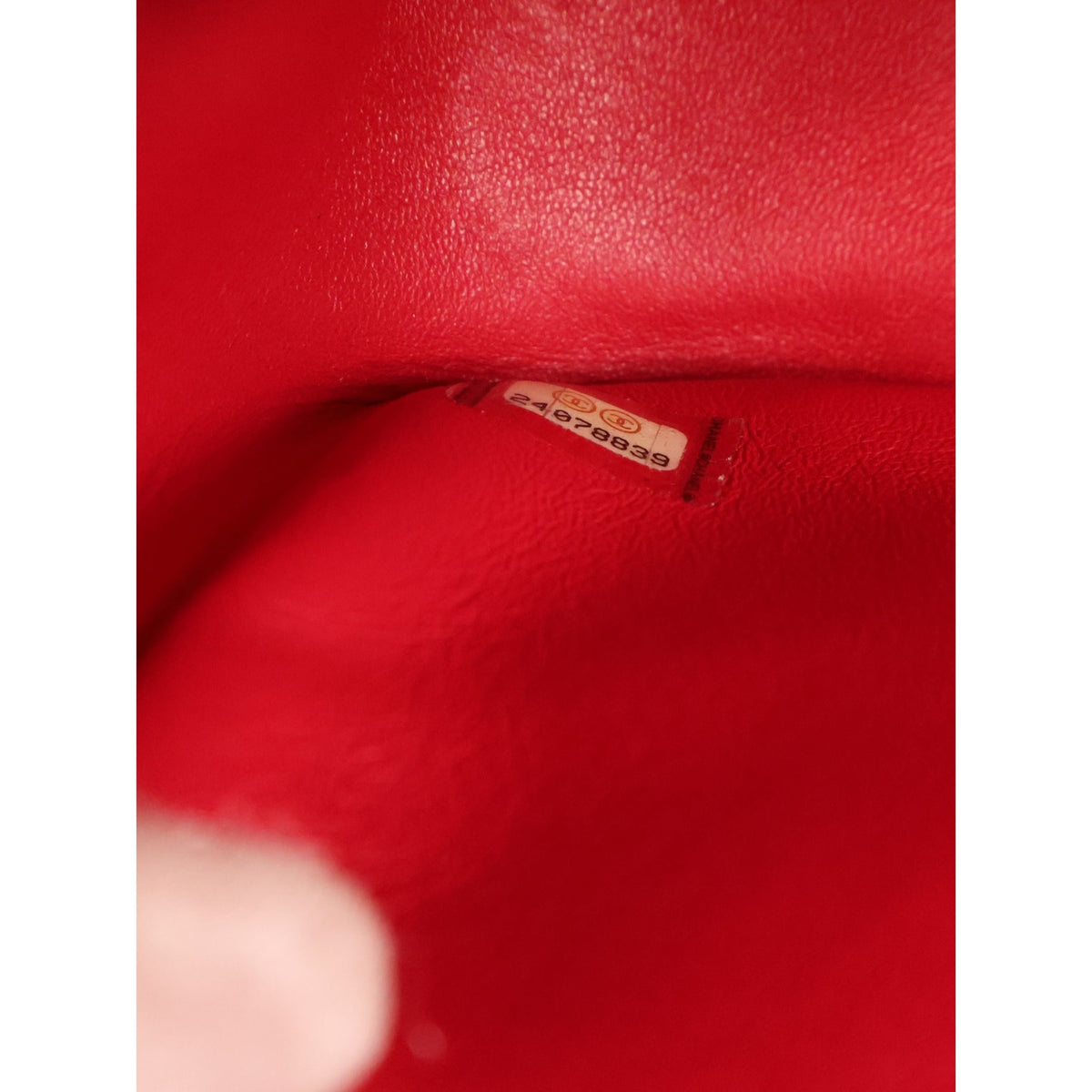 Chanel Small Quilted Lambskin Carry Chic Flap — Red