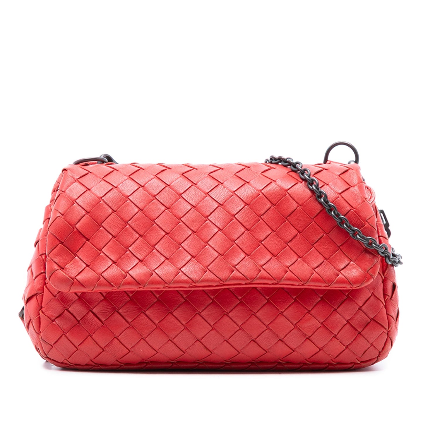 Bottega Veneta Mini Nappa Intrecciato Expandable Chain Flap Crossbody