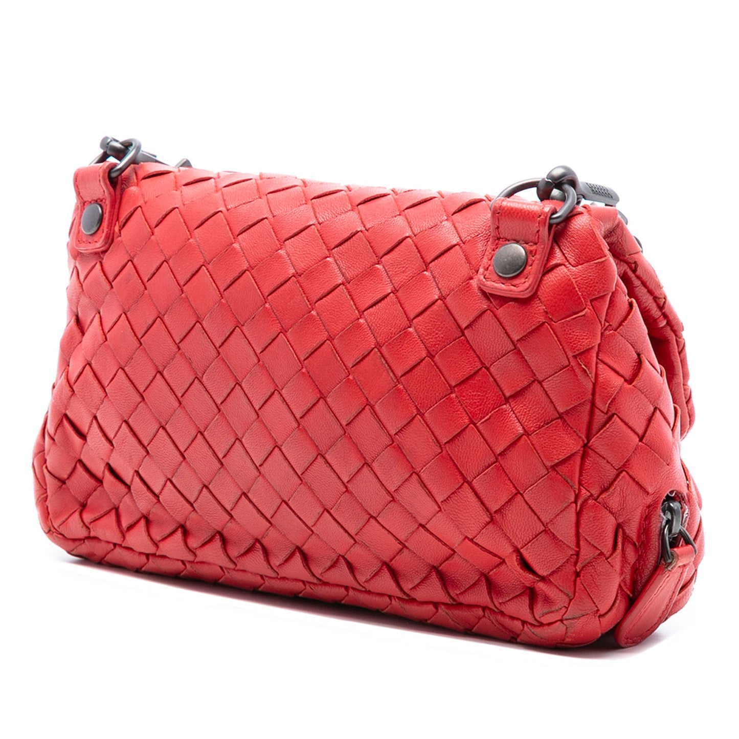 Bottega Veneta Mini Nappa Intrecciato Expandable Chain Flap Crossbody