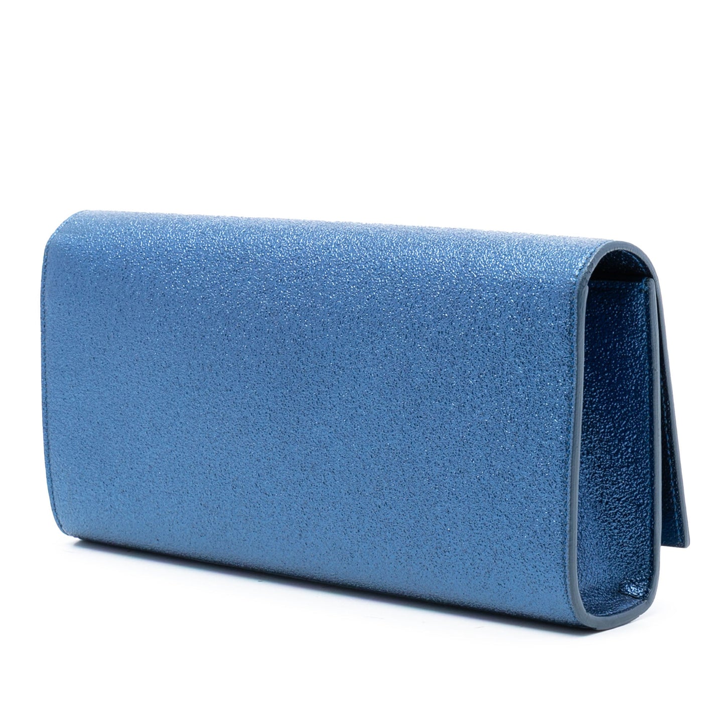 Saint Laurent Metallic Calfskin Cassandre Clutch
