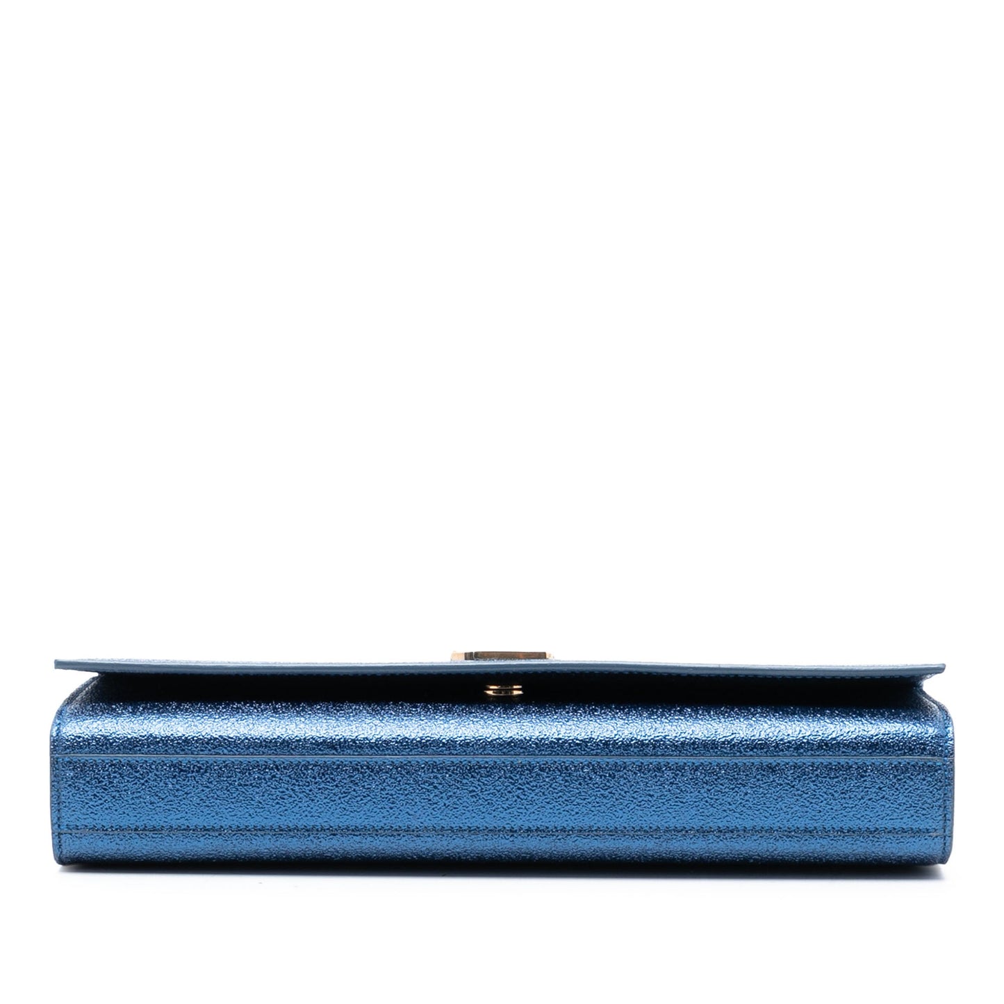 Saint Laurent Metallic Calfskin Cassandre Clutch