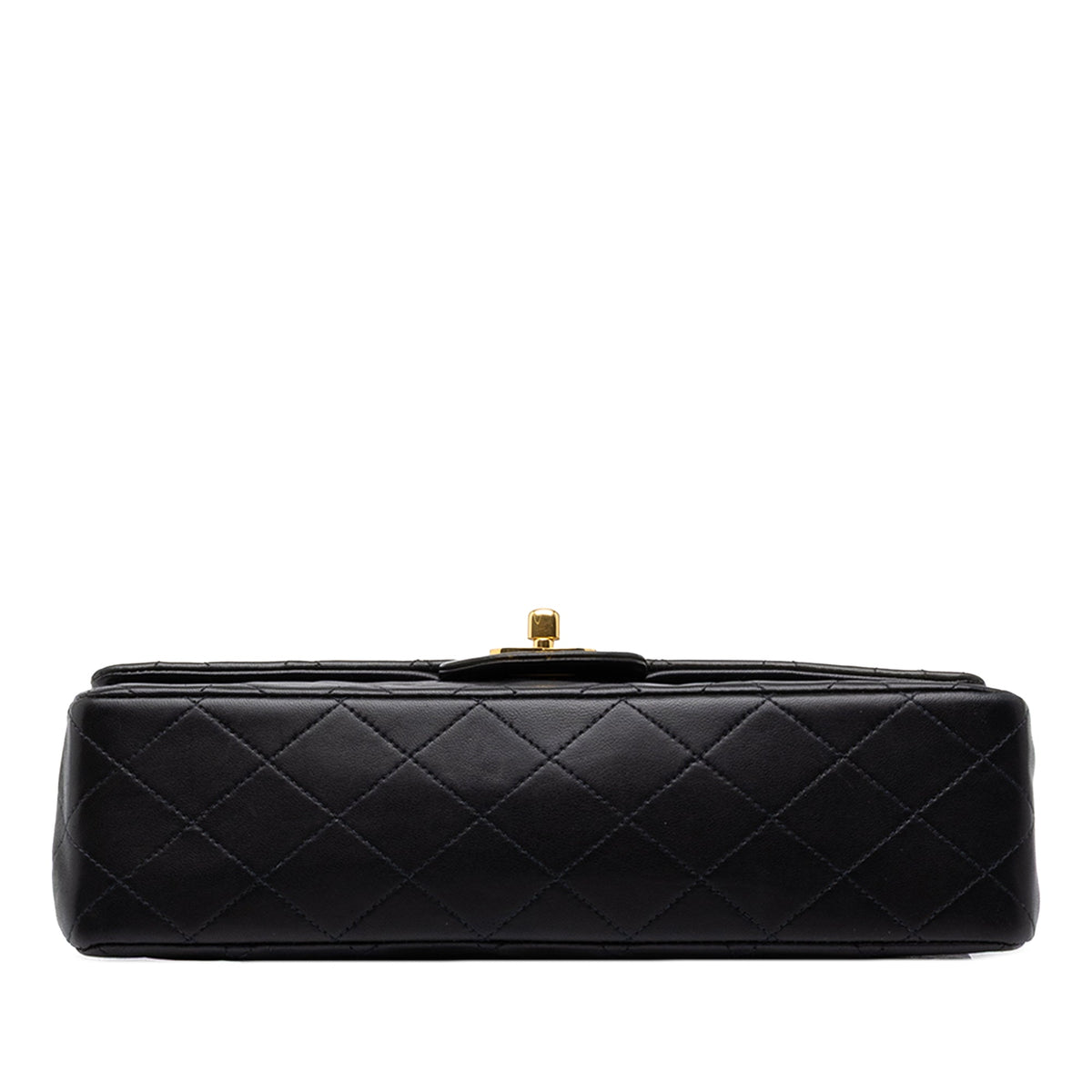 Chanel Medium Classic Lambskin Double Flap — Black