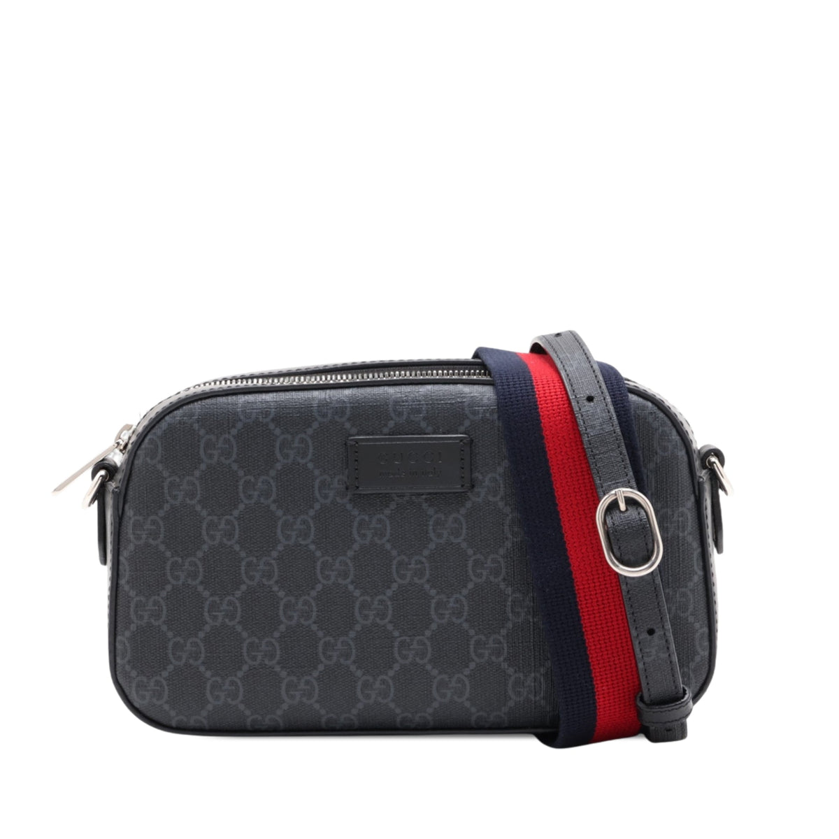 Gucci GG Supreme Web Crossbody — Black