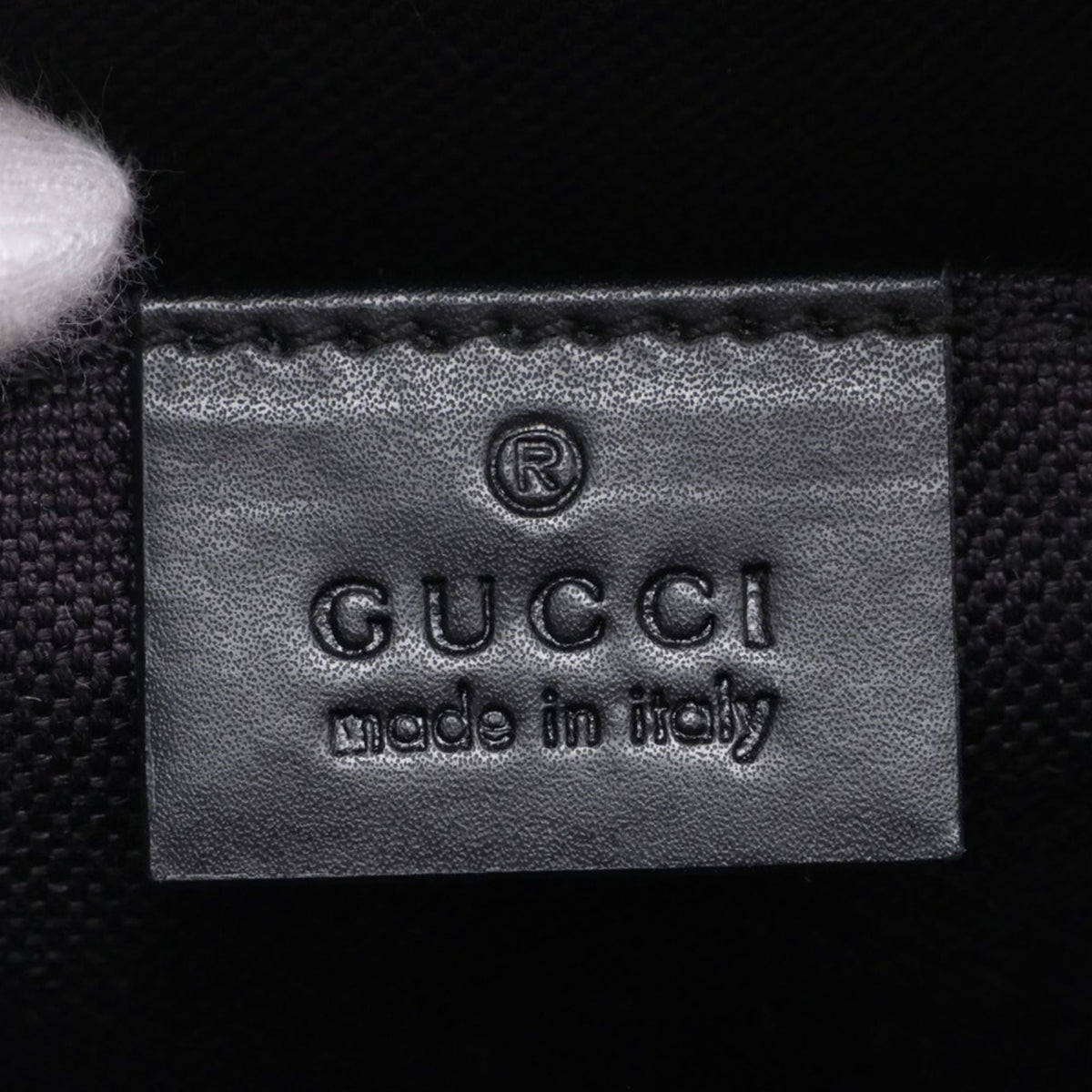 Gucci GG Supreme Web Crossbody — Black