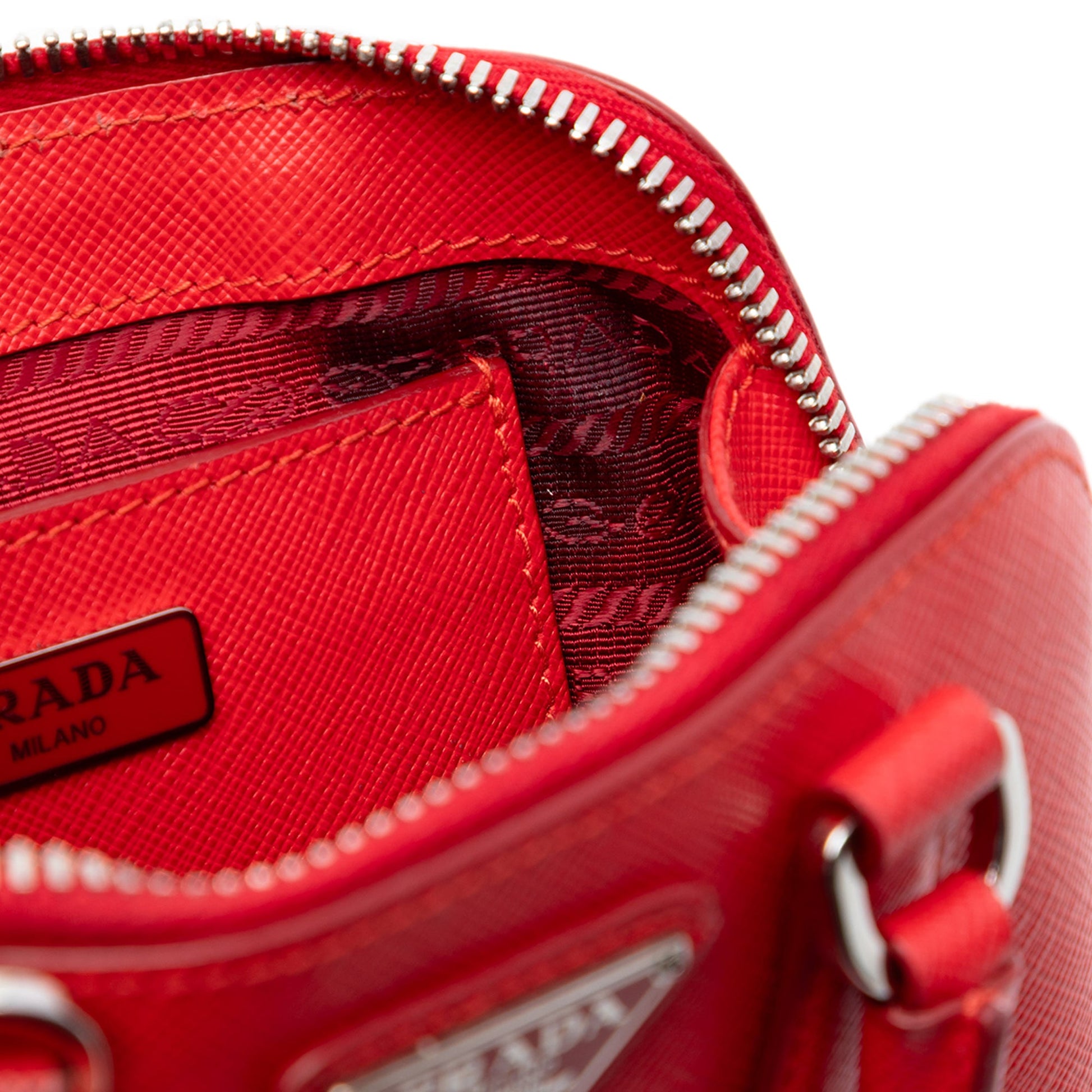 Prada Mini Saffiano Lux Promenade Satchel