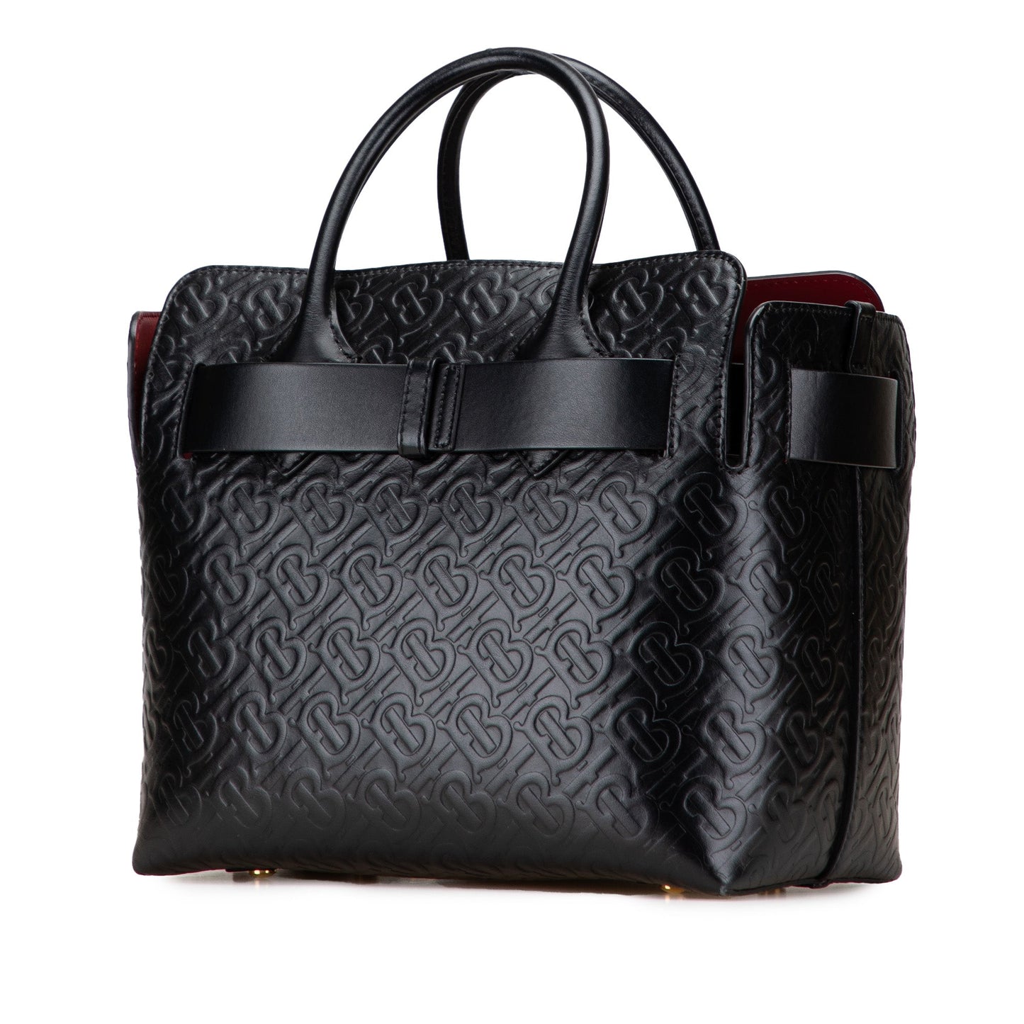 Small TB Monogram Embossed Leather Belt Bag