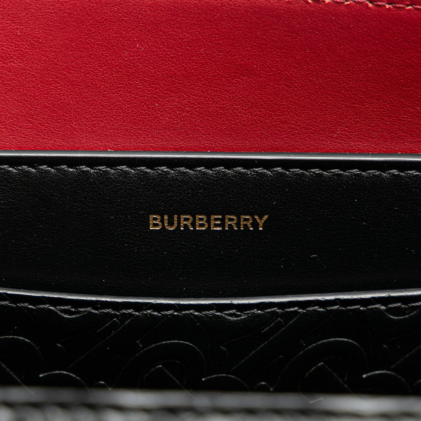 Small TB Monogram Embossed Leather Belt Bag
