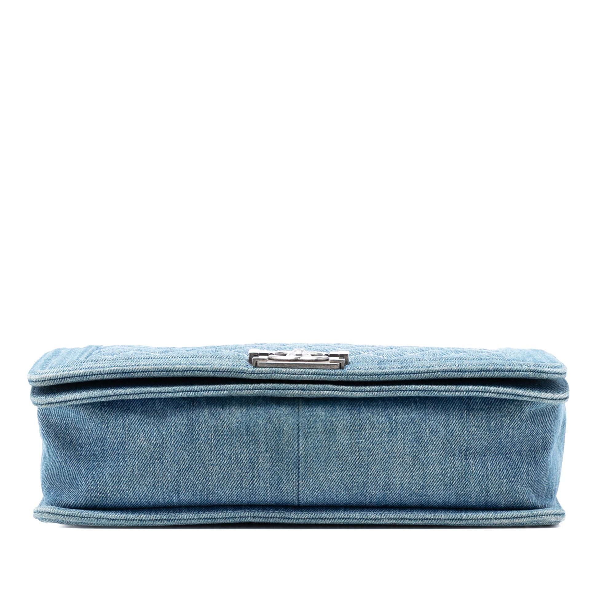 Large Quilted Denim Boy Flap