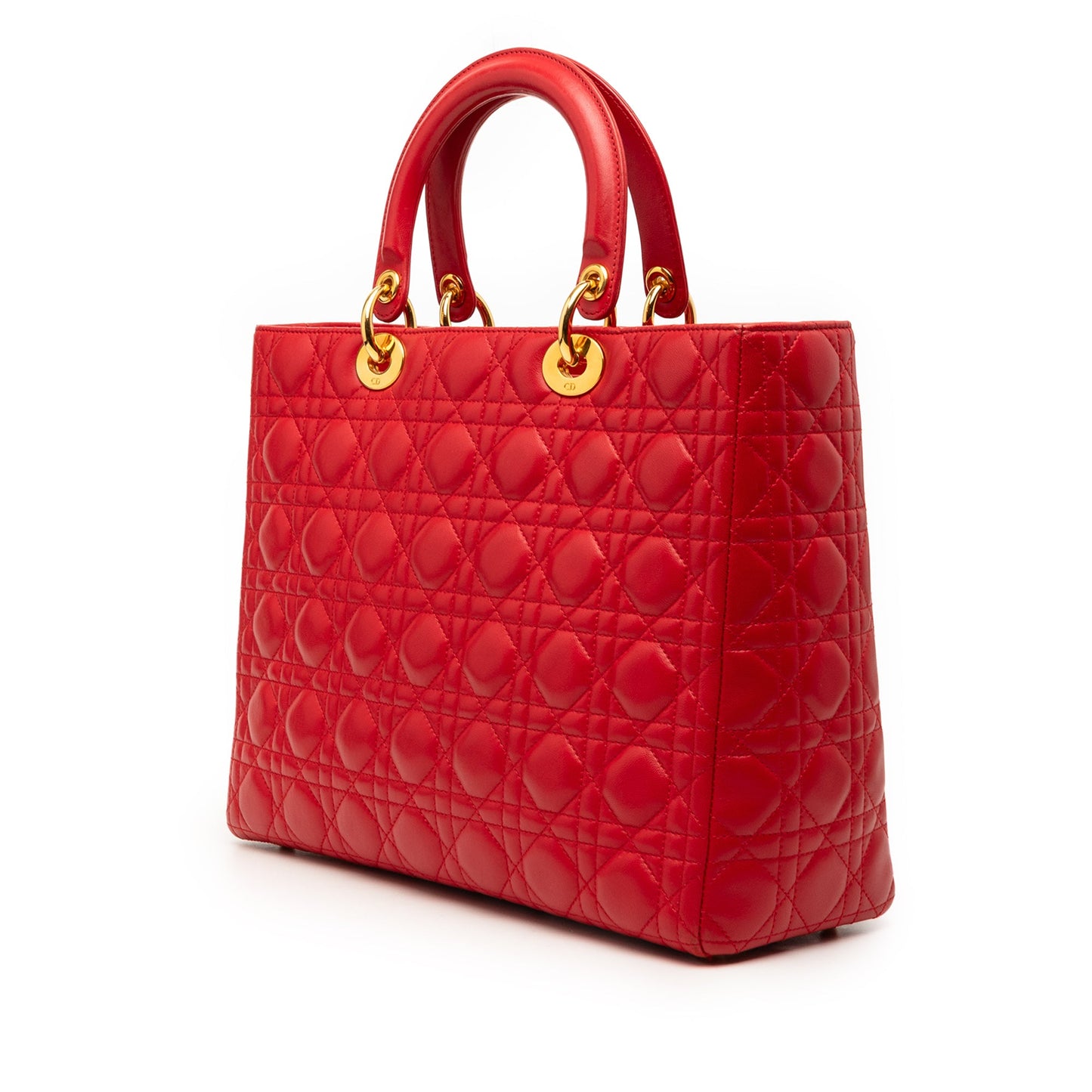 Dior Large Lambskin Cannage Lady Dior