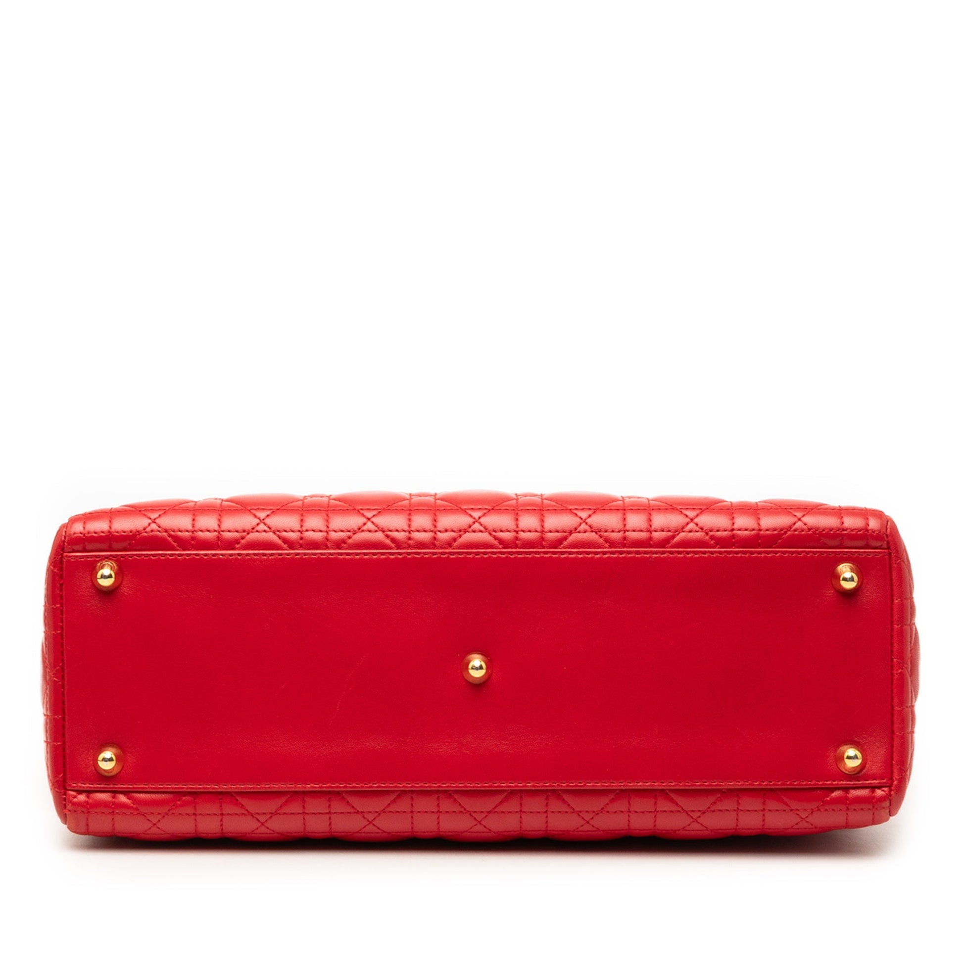 Dior Large Lambskin Cannage Lady Dior