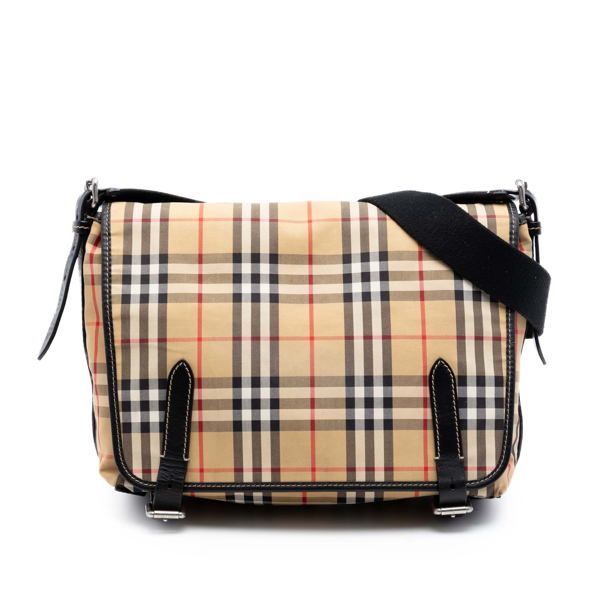 Burberry House Check Canvas Messenger Bag