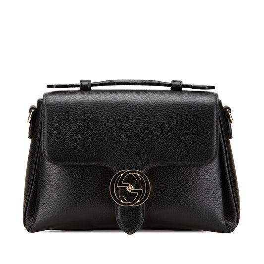 Gucci Small Dollar Calf Interlocking G Satchel