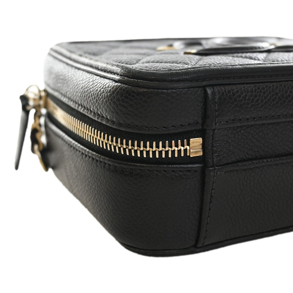 Chanel Small Caviar CC Filigree Vanity Case