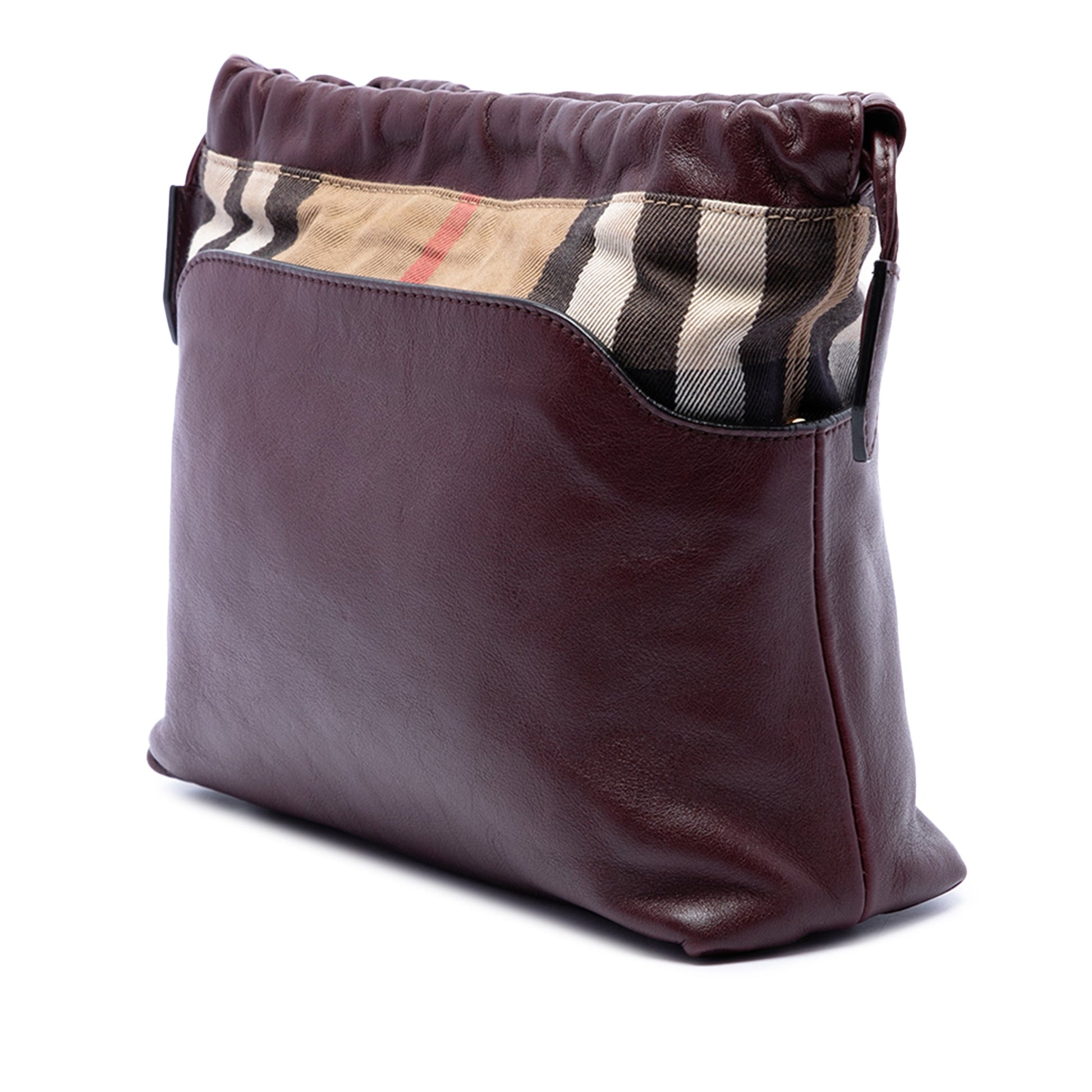 Burberry House Check Canvas and Calfskin Little Crush Crossbody