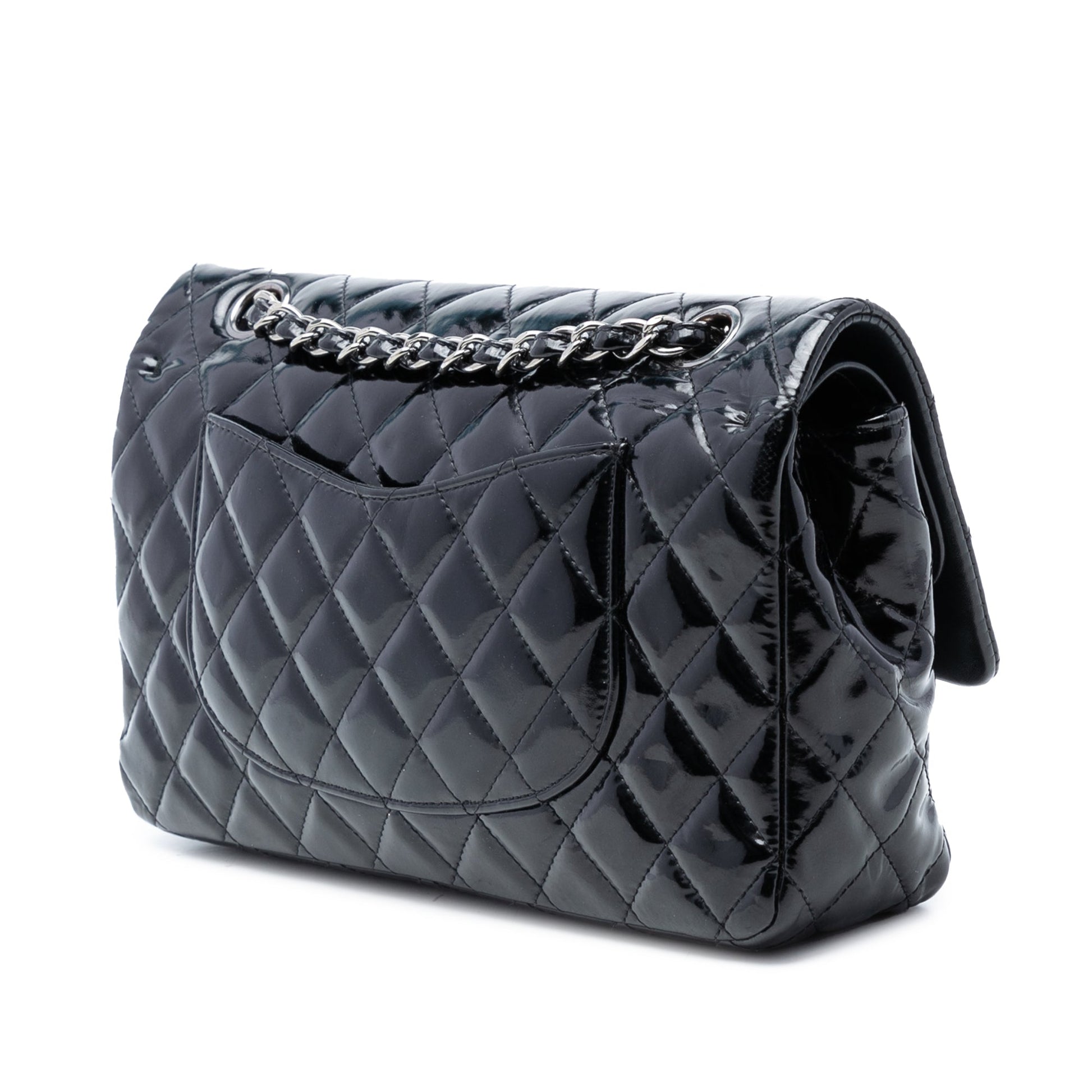 Medium Classic Patent Double Flap