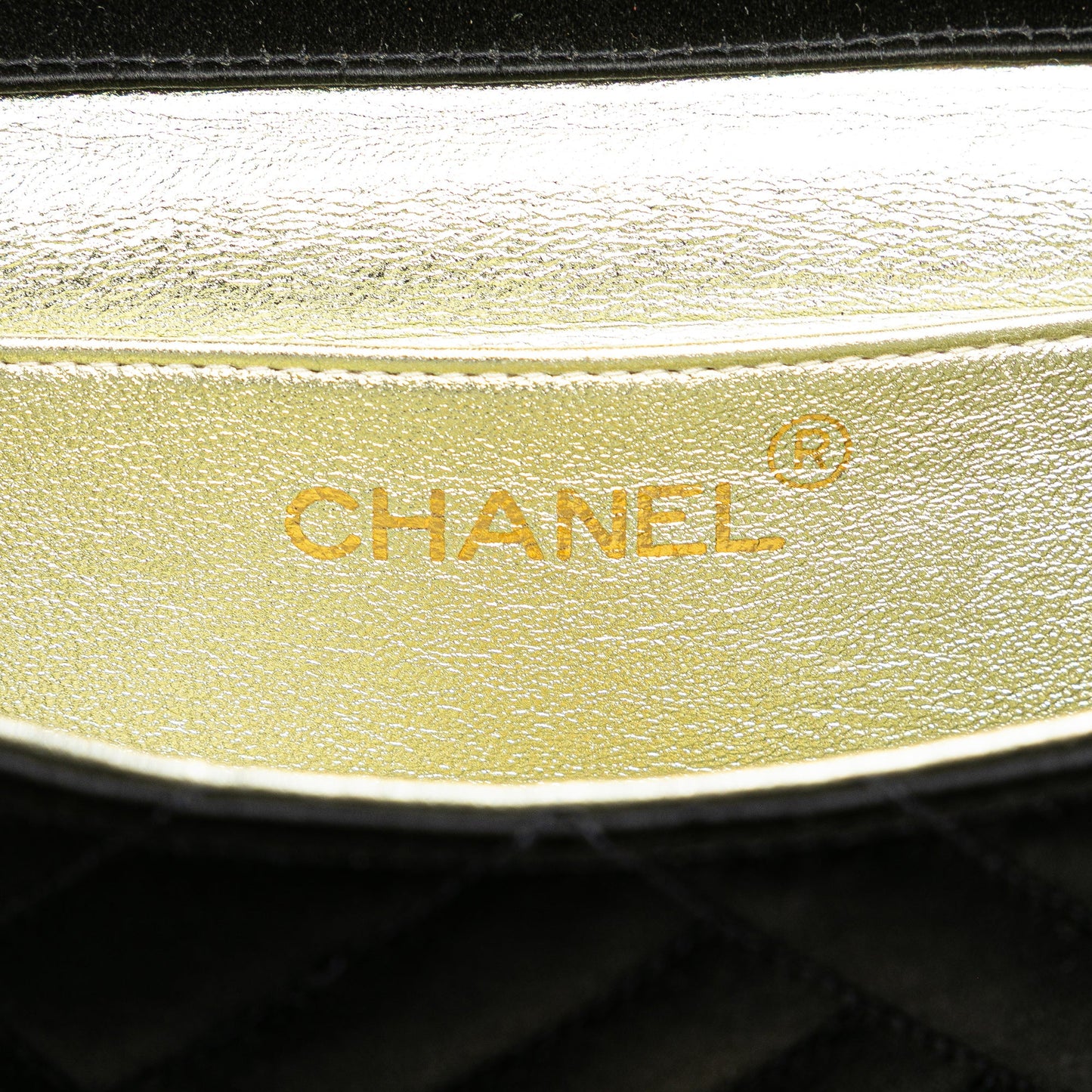 Chanel Mini Square Diagonal Quilted Satin Single Flap