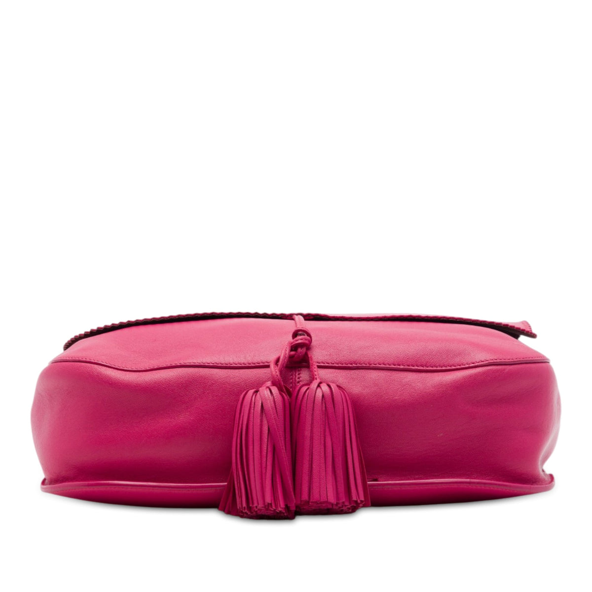 LOEWE Nappa Anagram Tassel Crossbody — Pink