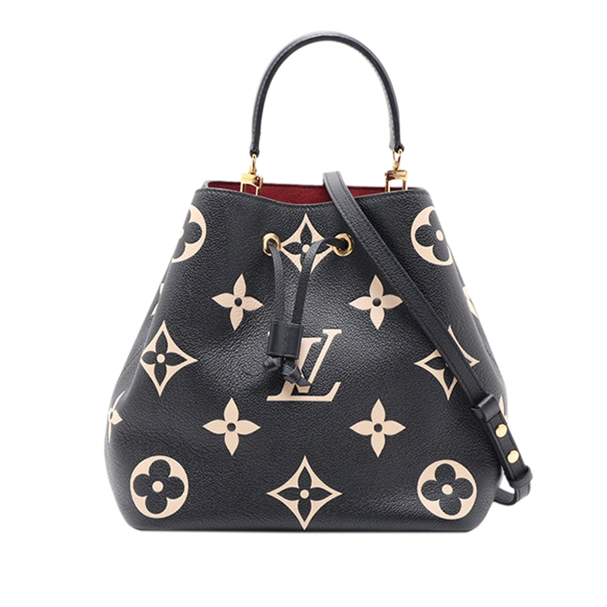 Louis Vuitton Monogram Giant Bicolor Empreinte Neonoe MM — Black