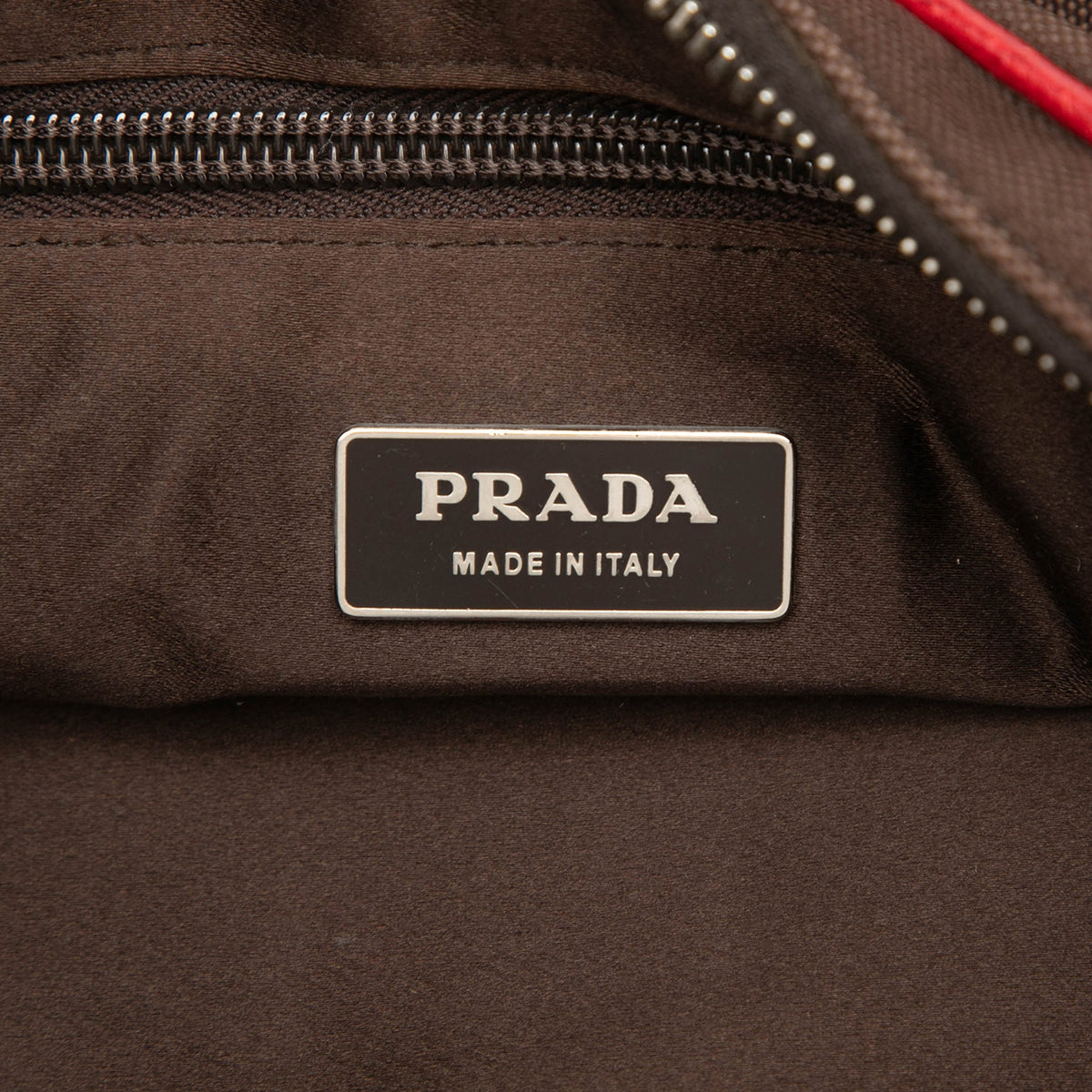 Prada Canvas Canapa Handbag
