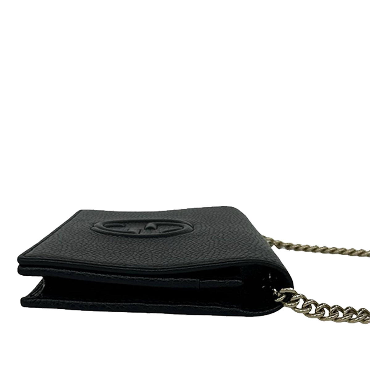 Gucci Pebbled Calfskin Soho Wallet On Chain