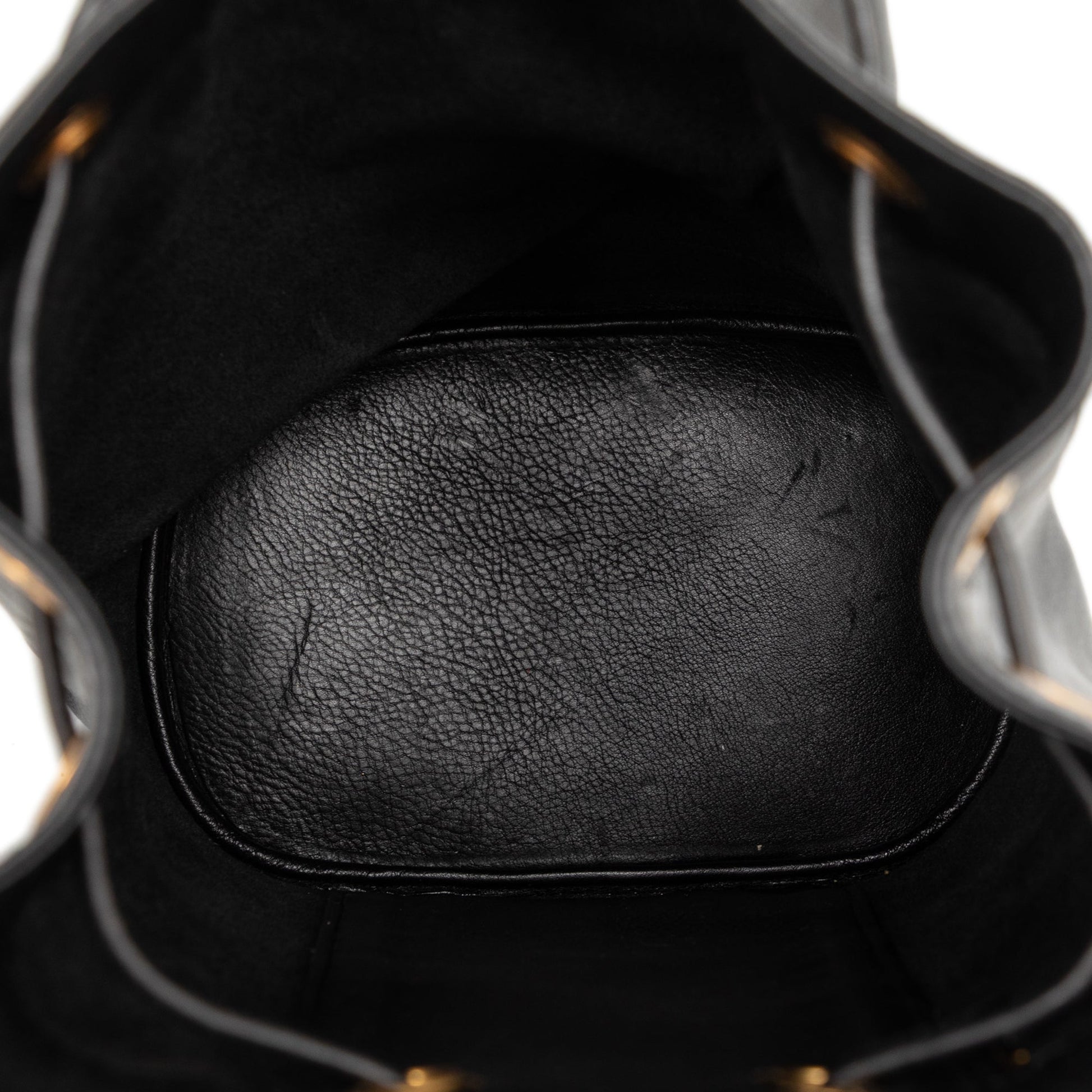 Gucci Calfskin Bamboo Drawstring Sling Backpack