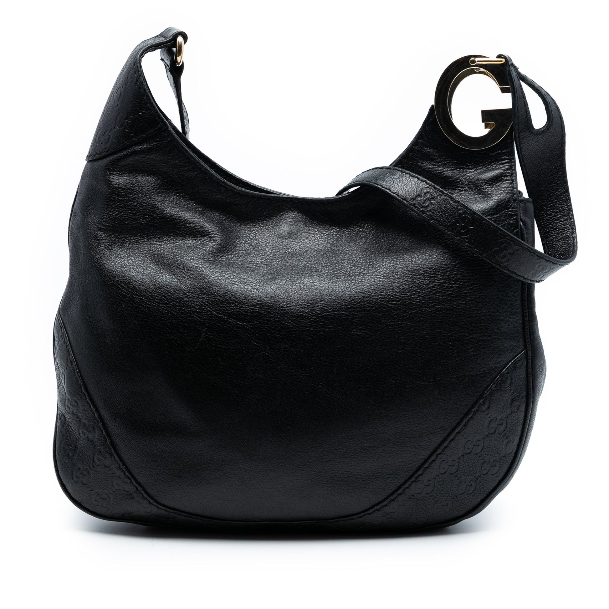 Gucci Leather Guccissima Trim Charlotte Crossbody