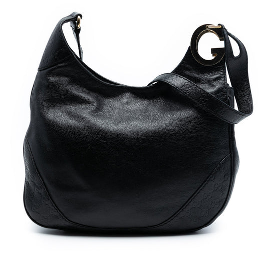 Gucci Leather Guccissima Trim Charlotte Crossbody